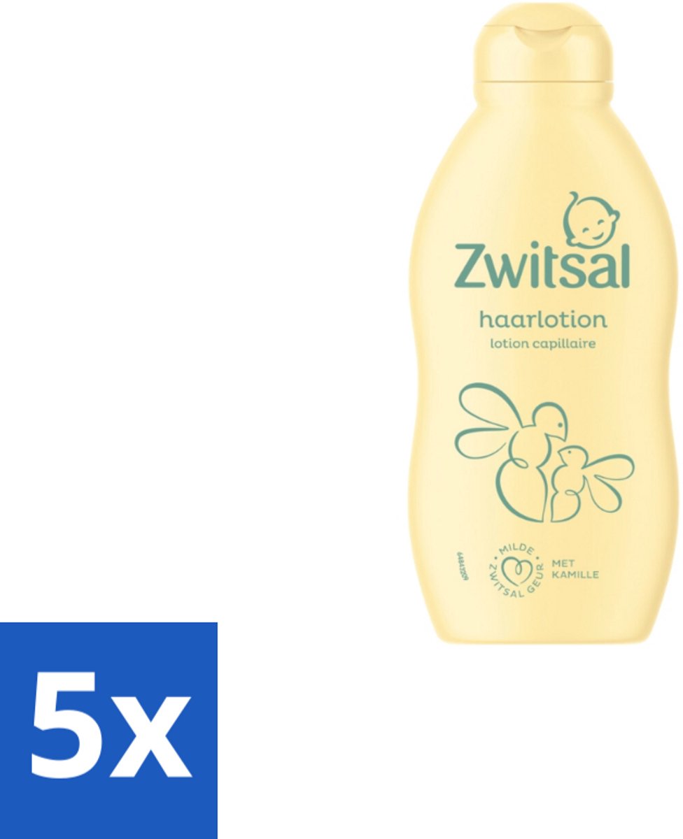 5 x Zwitsal Haarlotion Baby 200 ml - Babyhaartjes - Haartjes Verzorging - Babyhaar - Haartjes Verzorging - Babyhaar Verzorging