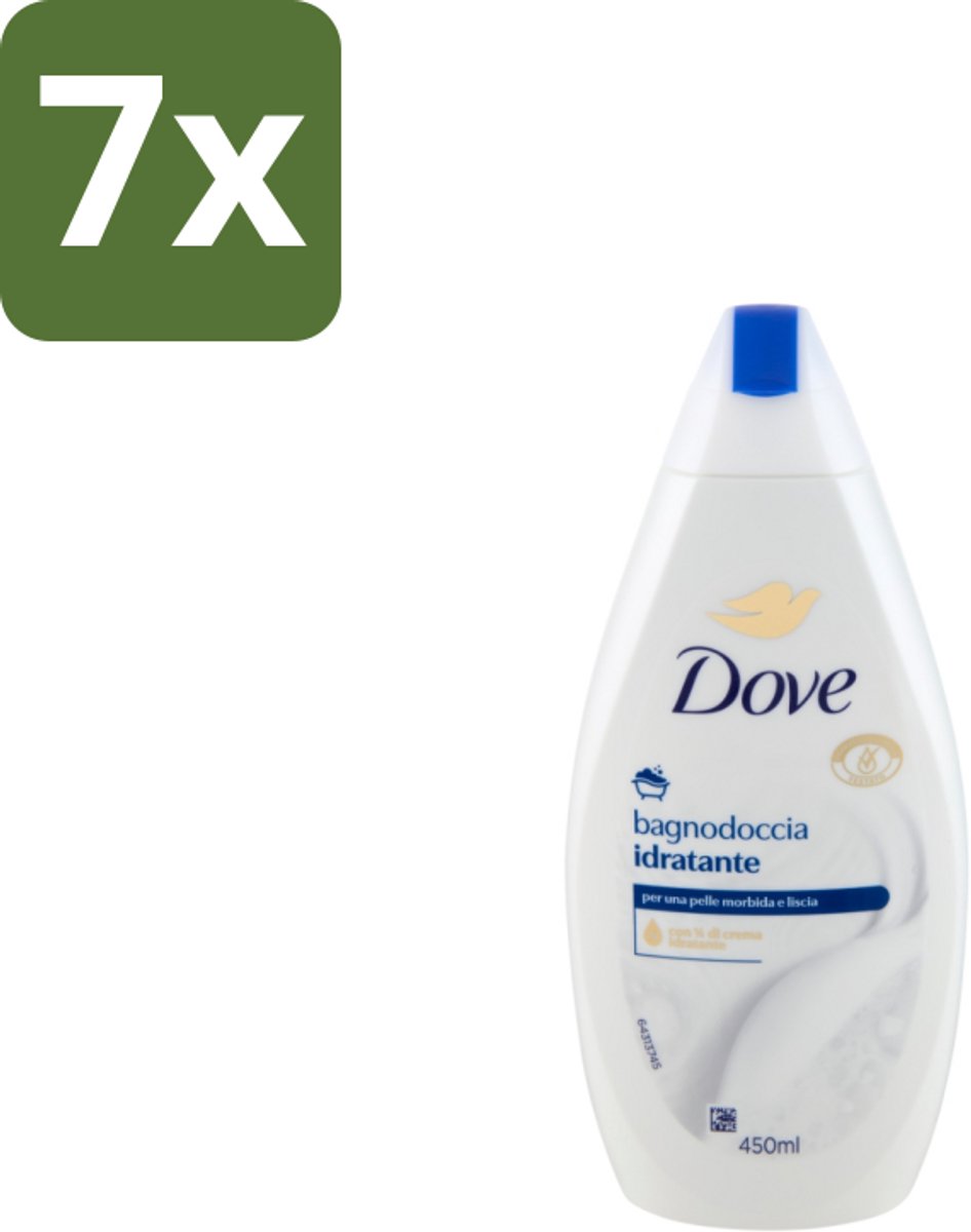 7 x Dove – Douchegel – Hydraterend – 450 ml - Douchegel - Hydraterende Douchegel - Huidverzorging - Milde Douchegel - Zachte Huid