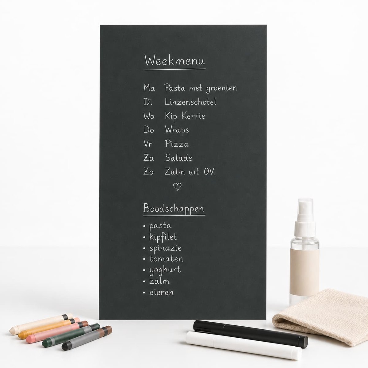 Krijtbord - Binnen - 60x140cm - Kamer26