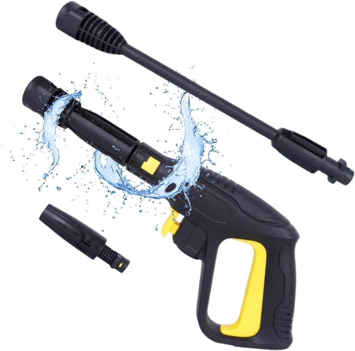 Vervangend hogedrukreiniger spuitpistool met verlengstuk en Quick Connect voor K3 K4 K5 K6 K7, ideaal voor schoonmaken en tuinonderhoud