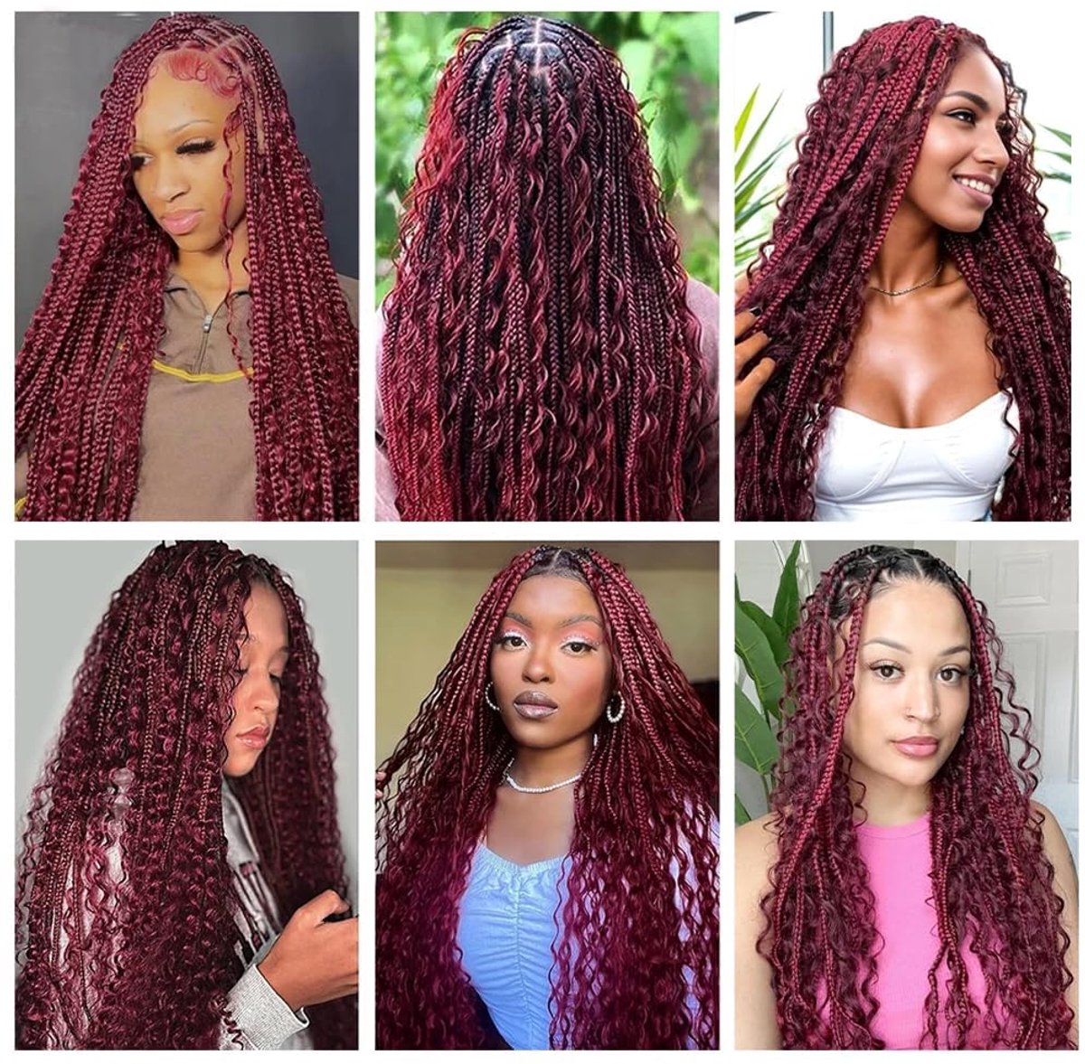 HeioWuio Feather Crochet Human Hair Echte Haarverlenging 60g 40 Strands #99J Burgundy Red Color Soft Lightweight Deep - ShopVlot