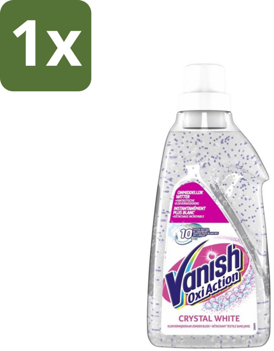 Vanish Oxi Action - Kristalwit - Vlekkenverwijderaar Gel - Zonder Bleek - Witte Was - 15 Wasbeurten - 1 stuk