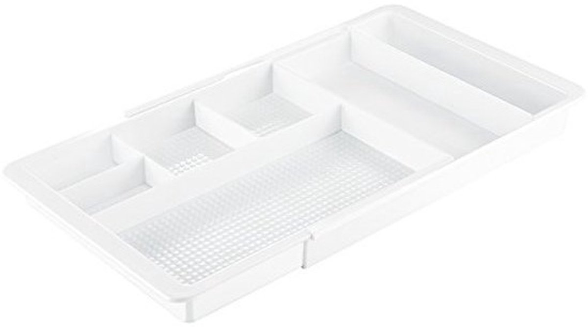 Cosmetica-organizer met uittrekbare schuifladen van kunststof - Wit