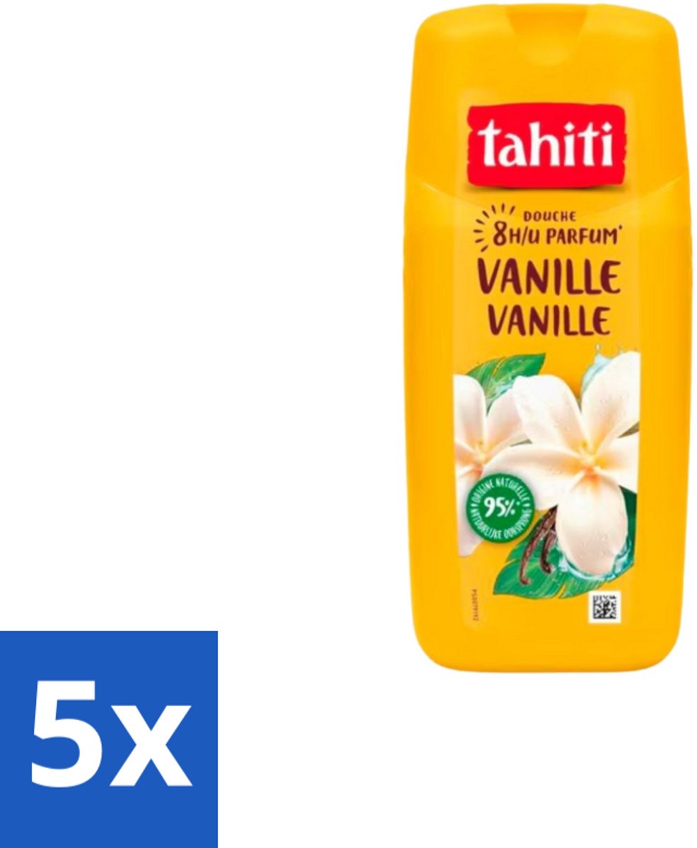 Tahiti – Douchegel – Vanille - 315 ml - Bulkverpakking - 5 stuks
