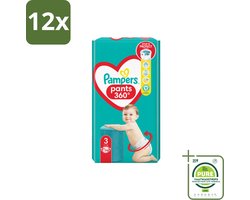 Pampers – Luierbroekjes – Pants Maat 3 – 56 Luiers - Voordeelverpakking - 12 stuks - Luiers voor baby - Luierbroekjes