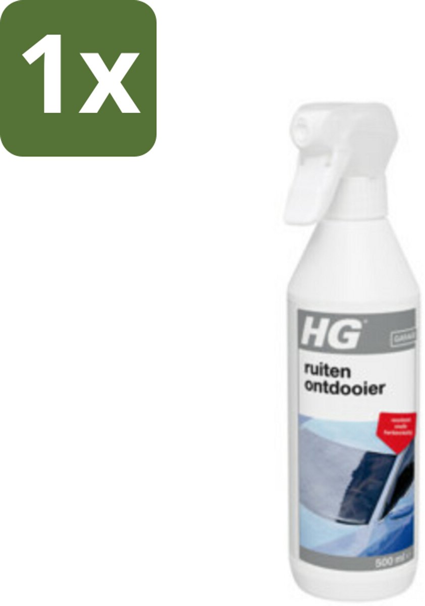 1 x HG Ruitenontdooier 500 ml - Ruitenontdooier - Sneeuw En Ijs Verwijderen - Bevroren Ruiten Verwijderen - Herbevriezing Voorkomen - Auto Ruiten Ontdooien