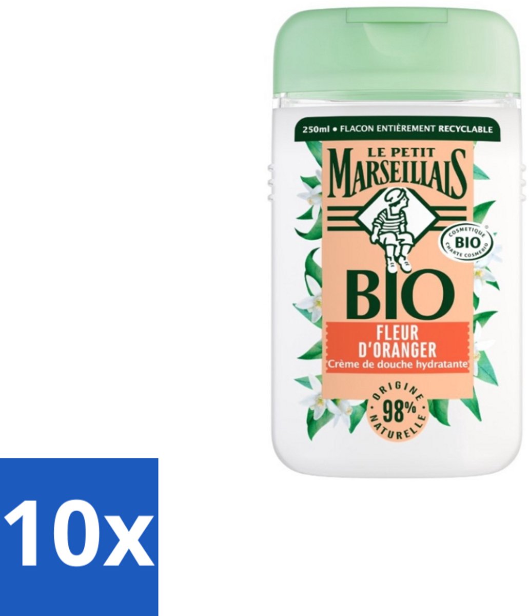 Le Petit Marseillais – Douchegel – Fleur d’Oranger – 250 ml - Bulkverpakking - 10 stuks