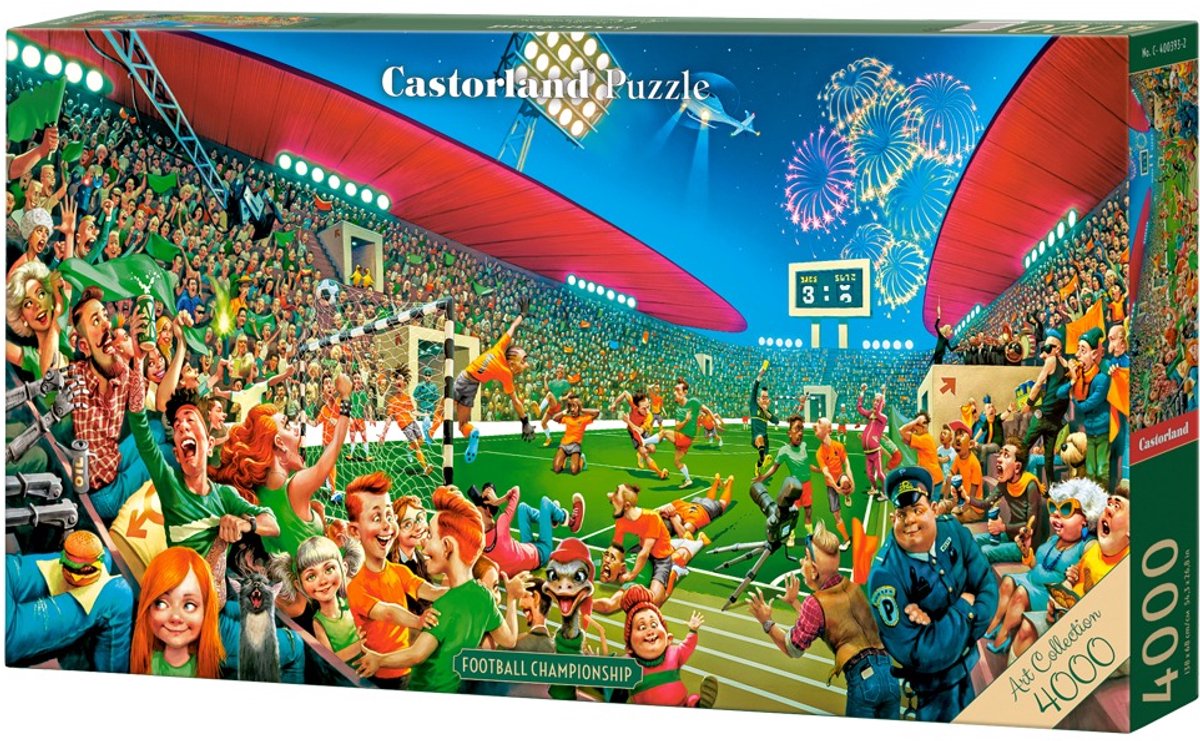 Merkloos Voetbal Kampioenschap Puzzel 4000 stukjes - Logisch spel