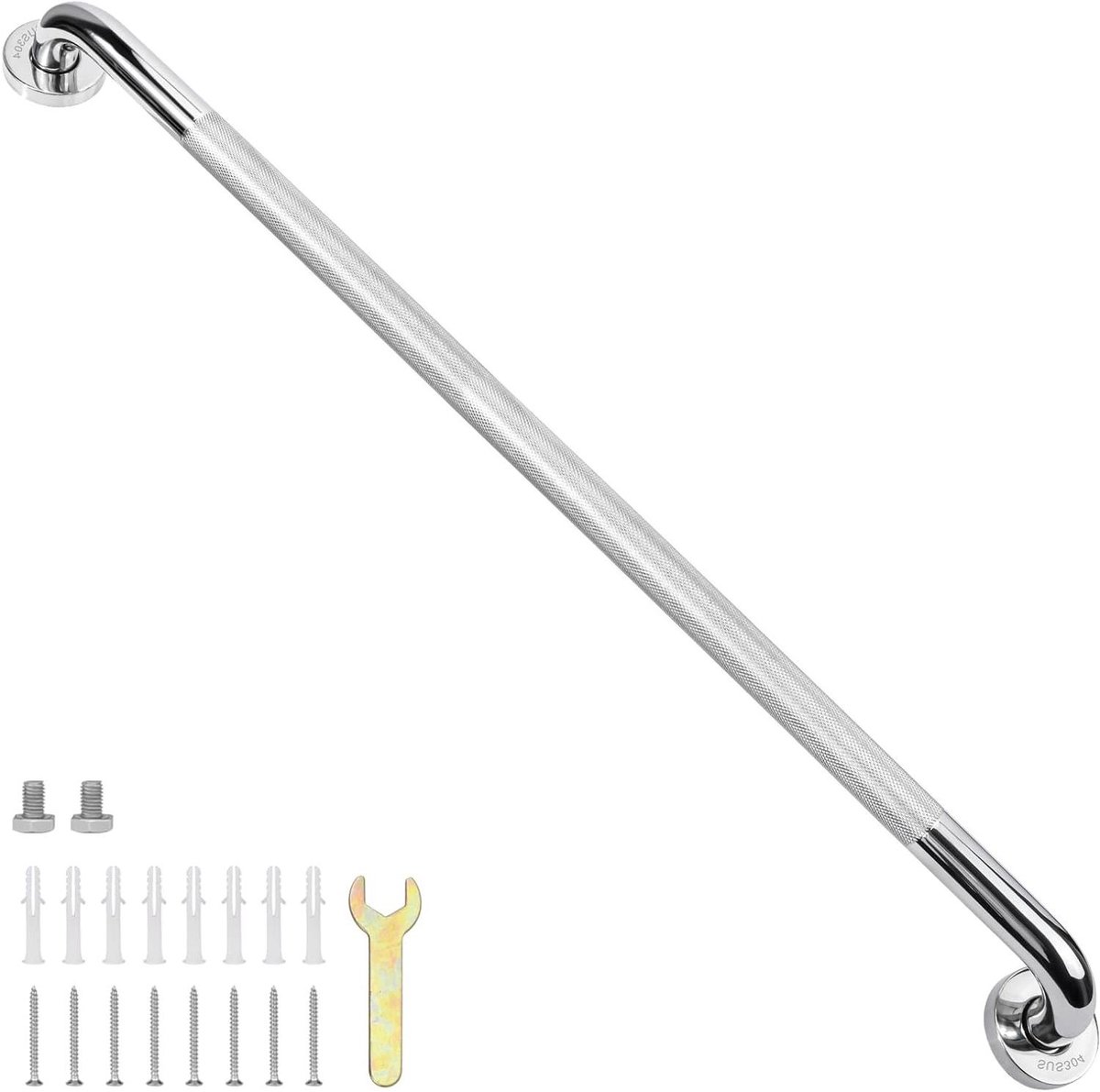 Badkamer Beugel - Veiligheid Handgreep - Extra Steun - Roestvrij Staal - 32 inch - Zilver