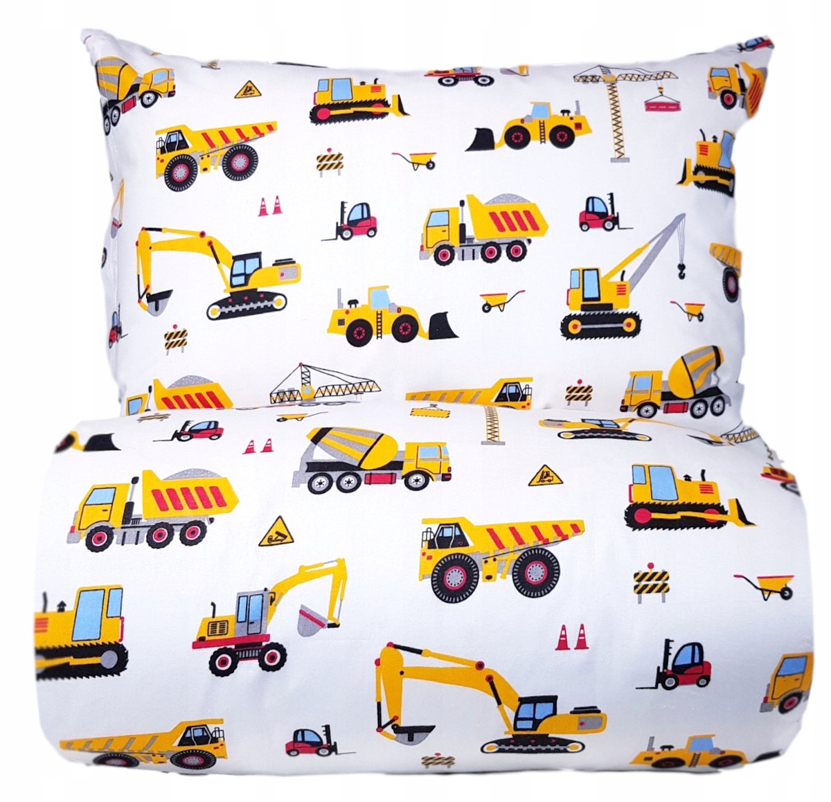 Kinderbeddengoed Bouwmachines 100x135 Peuter Katoens & Kinderdagverblijf