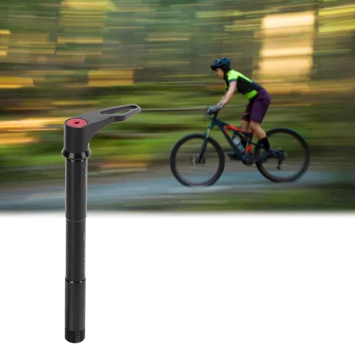 Zware Aluminium Vooras Skewer voor Fietsen - Snelle Ontgrendeling, 158 mm Lengte, Duurzaam en Betrouwbaar