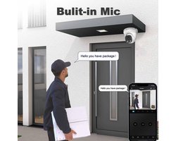 Anpviz 8MP HD PoE Camera Outdoor, 4K Dome IP-camera, 2,8 mm lens, 108° groothoek, personen/autoherkenning, 30 meter - ShopVlot