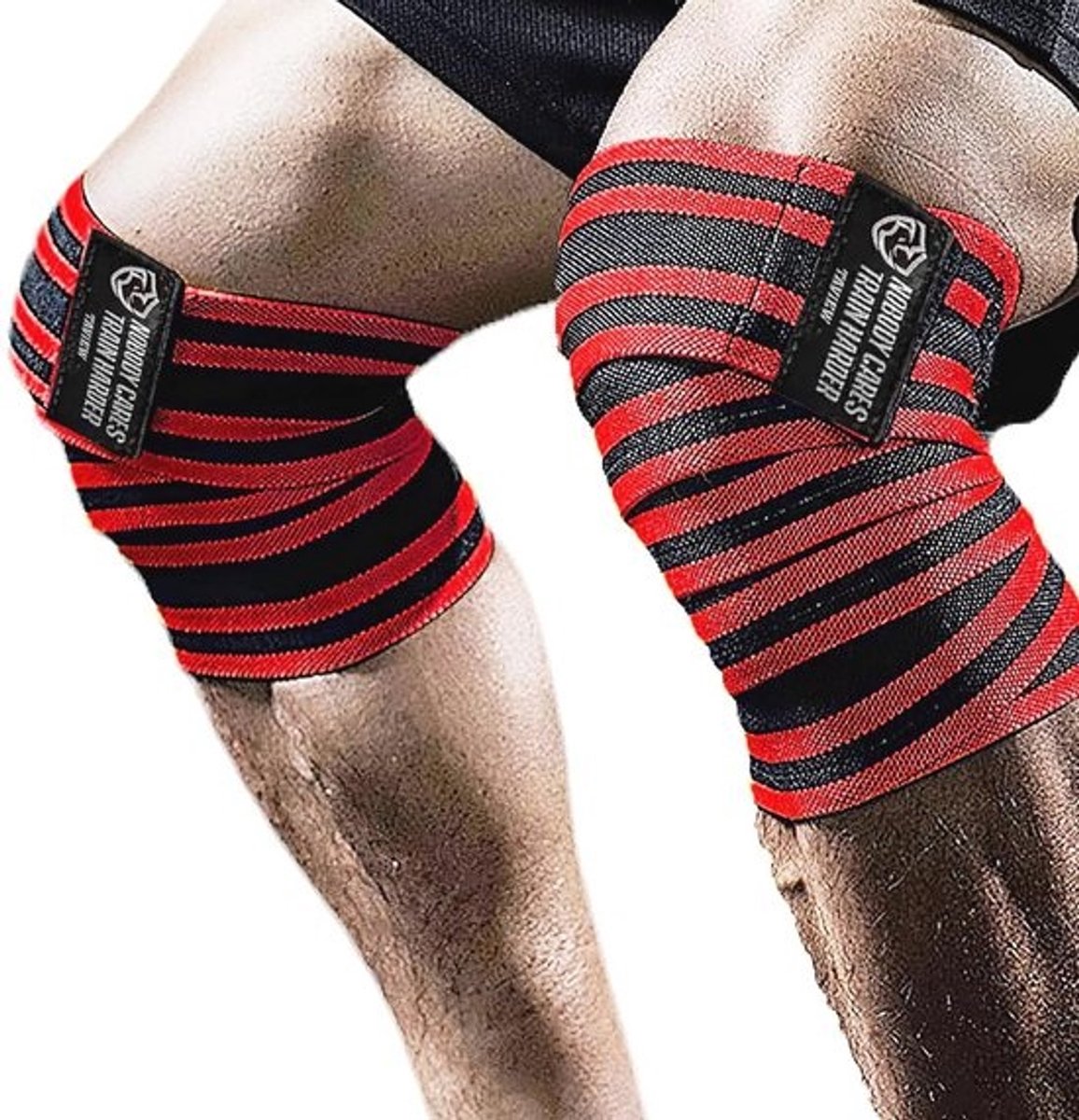 Kniewraps voor squats en gewichtheffen - Flexibele kniesteun voor mannen en vrouwen