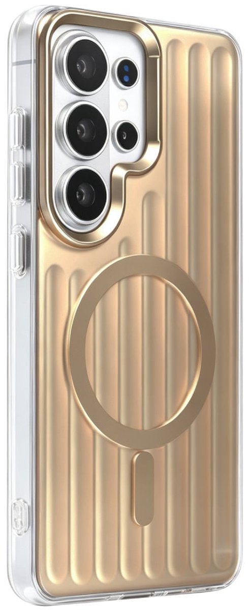 TUNIQ telefoonhoesje voor Samsung Galaxy S26 Ultra - luggage IMD MagSafe - Goud
