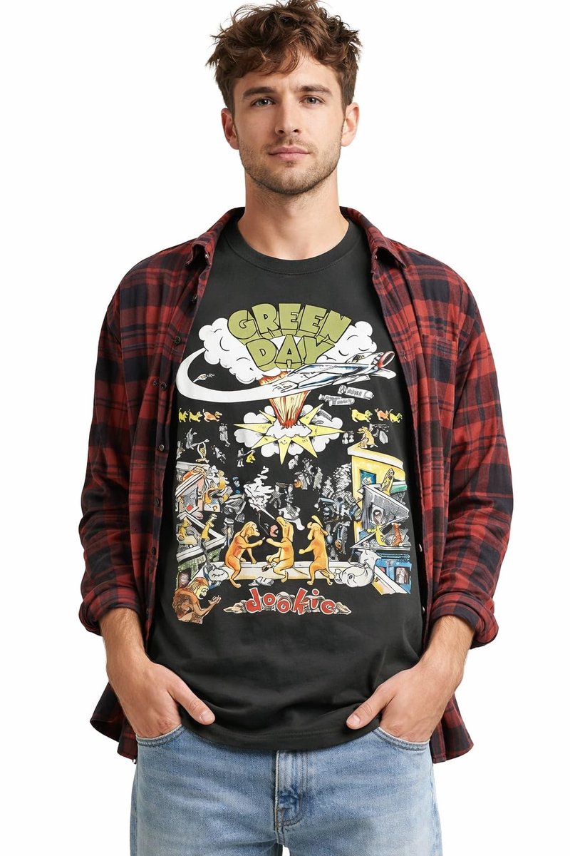 GREEN DAY - GREEN DAY DOOKIE SIZE S - CHACOAL - ShopVlot