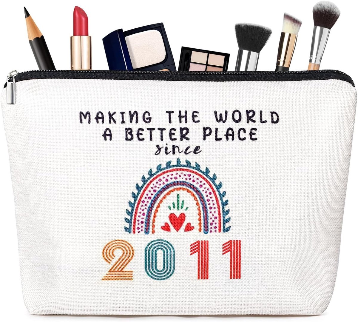 Compacte Make-up Tas voor Vrouwen, Handige Cosmetica Organizer voor Moeders en Bruidsmeisjes, Ideaal voor Reizen en Dagelijks Gebruik, 1 stuk