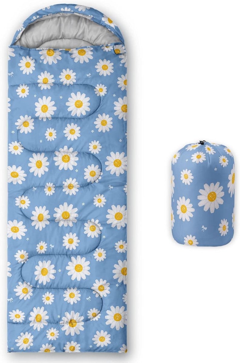 Koudweer mummieslaapzak voor meisjes en jongens, waterdicht en ademend, ideaal voor kamperen, wandelen en outdoor avonturen met compressiezakken