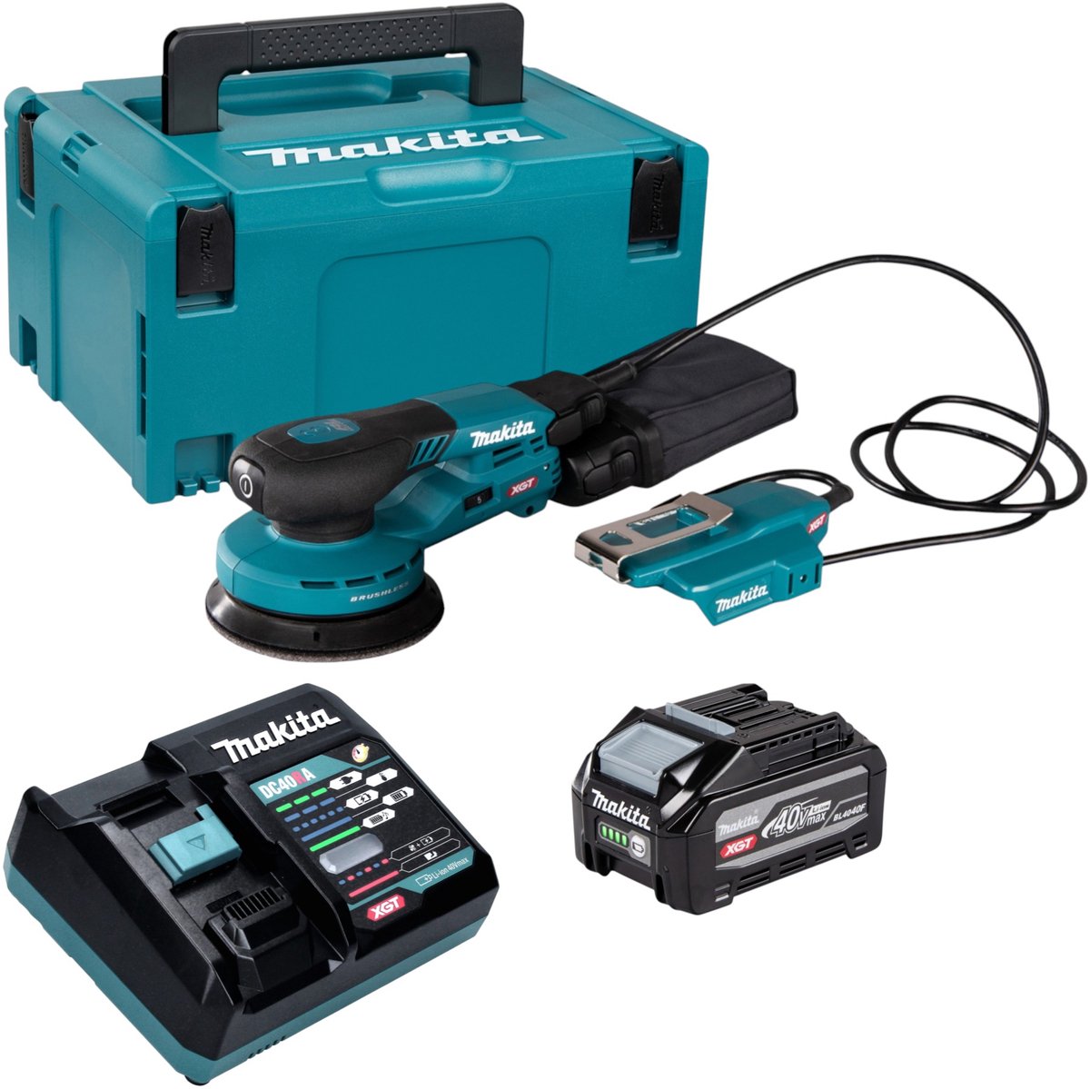 Makita BO 003 CGZ Accuschuurmachine 40 V max. 125 mm 3,0 mm slag Brushless Solo - zonder accu, zonder lader
