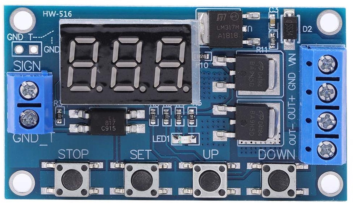 Timer Delay Switch Circuit Board 12V 24V Timing Relay Module Trigger Cycle Timing Dual MOS Tube Control - ShopVlot