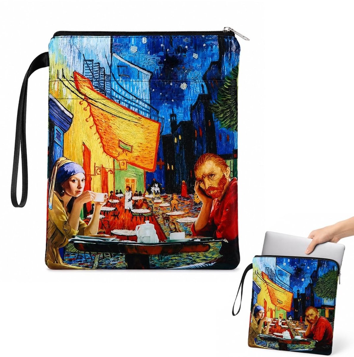 Elzusha - Canvas Tablettas met Van Gogh-print - Waterdicht en Slijtvast