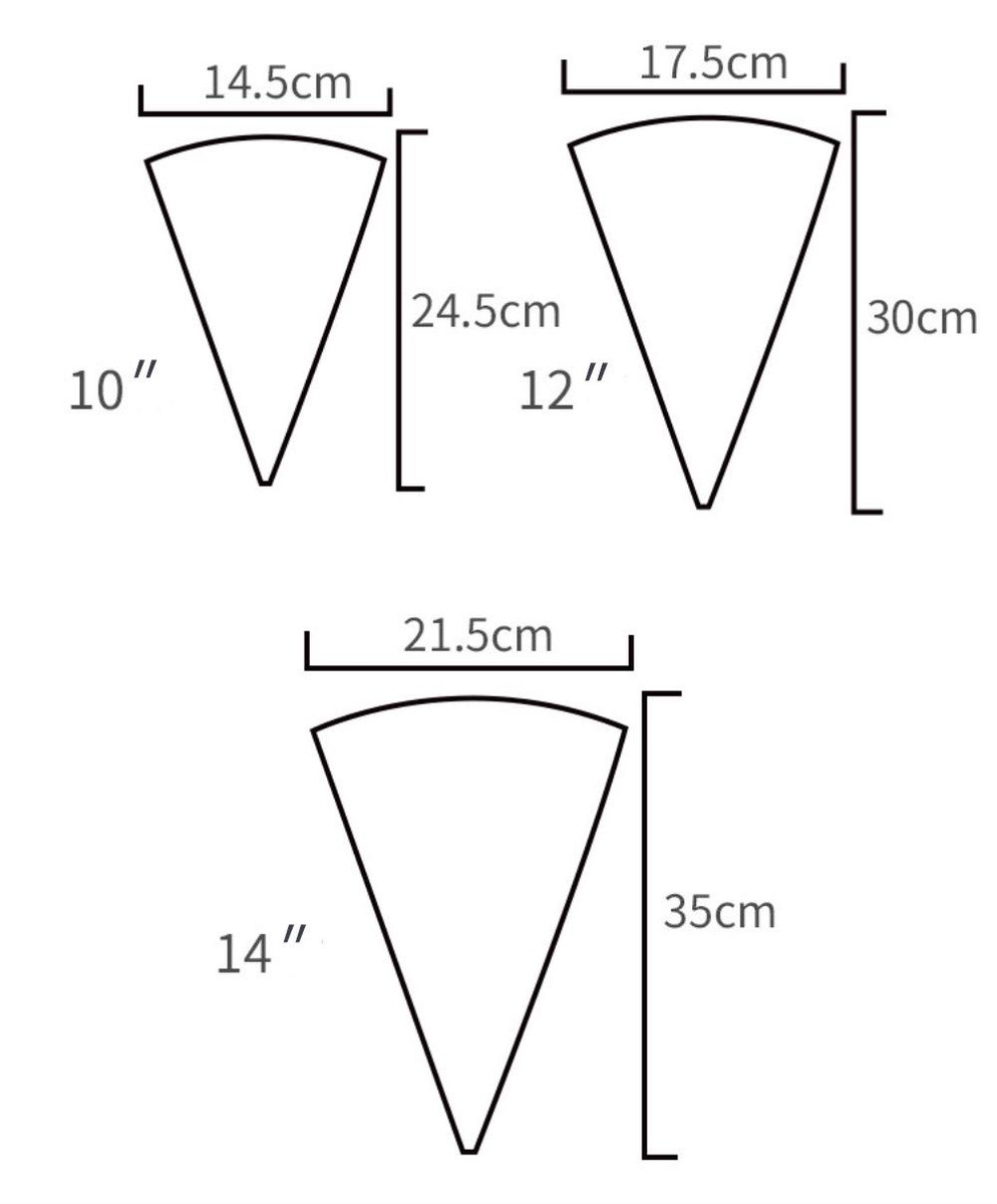 Elzusha - Herbruikbare Piping Bags voor Taartdecoratie - 3 Maten Katoenen Spuitzakken
