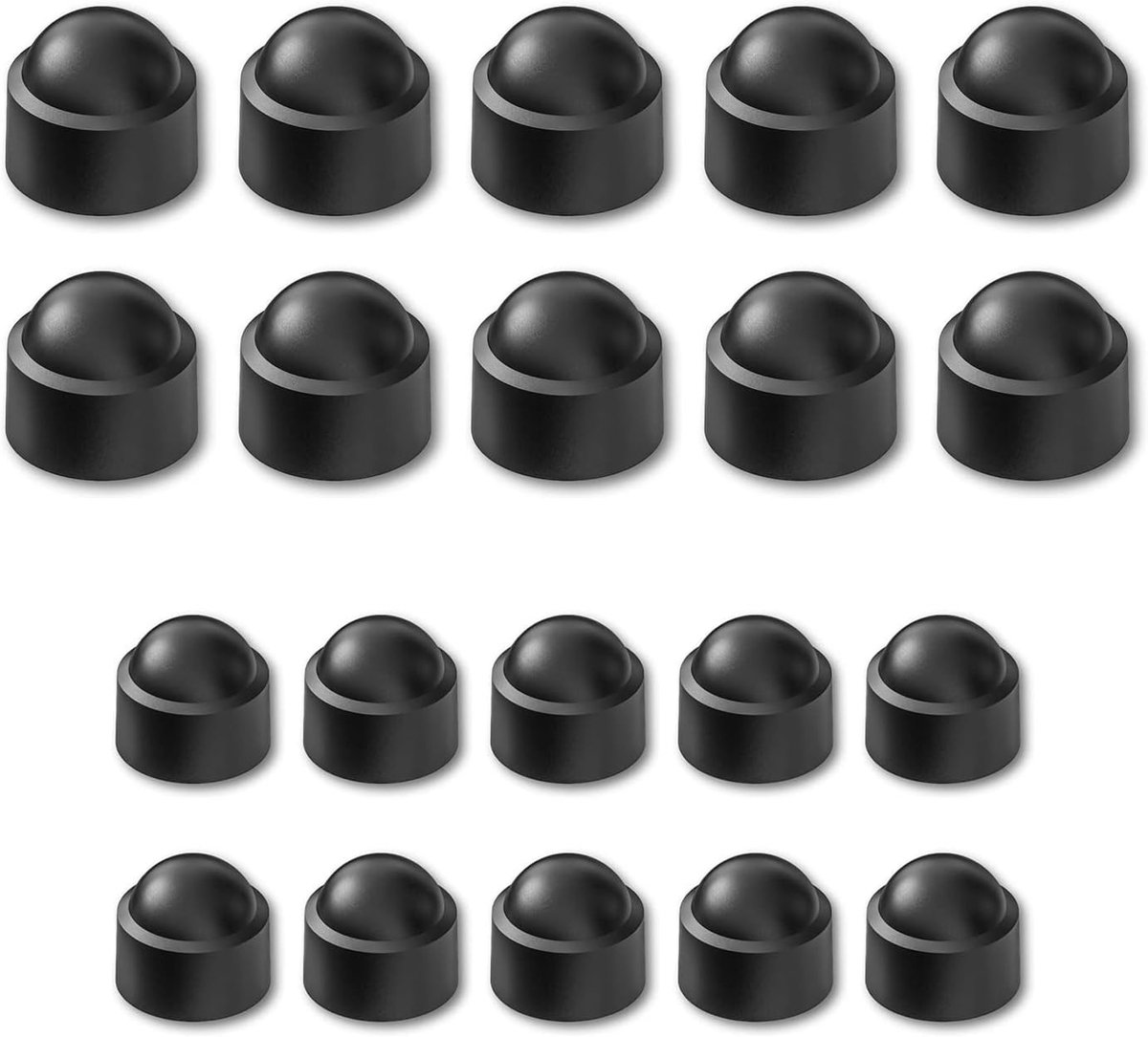 Set van 20 Hex Socket M10 en M8 Moerkappen en Schroefkappen voor Bevestigingsmaterialen