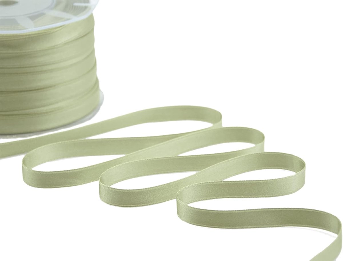 geweven tape, dubbel, 10 mm x 100 m, col.15, Salvia