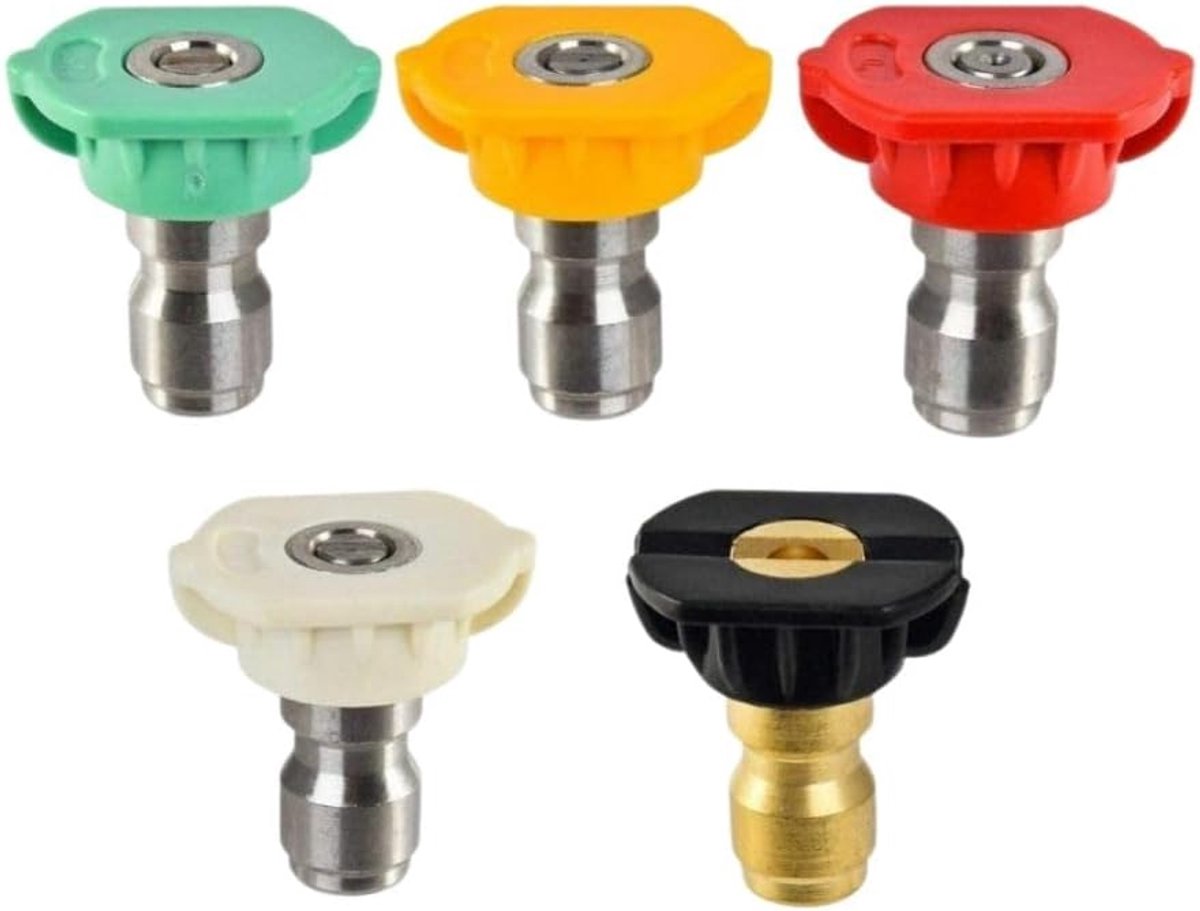- Set met 5 sproeiers, platte straal, rechte straal en schuim voor Pro en Dorsal sprayer