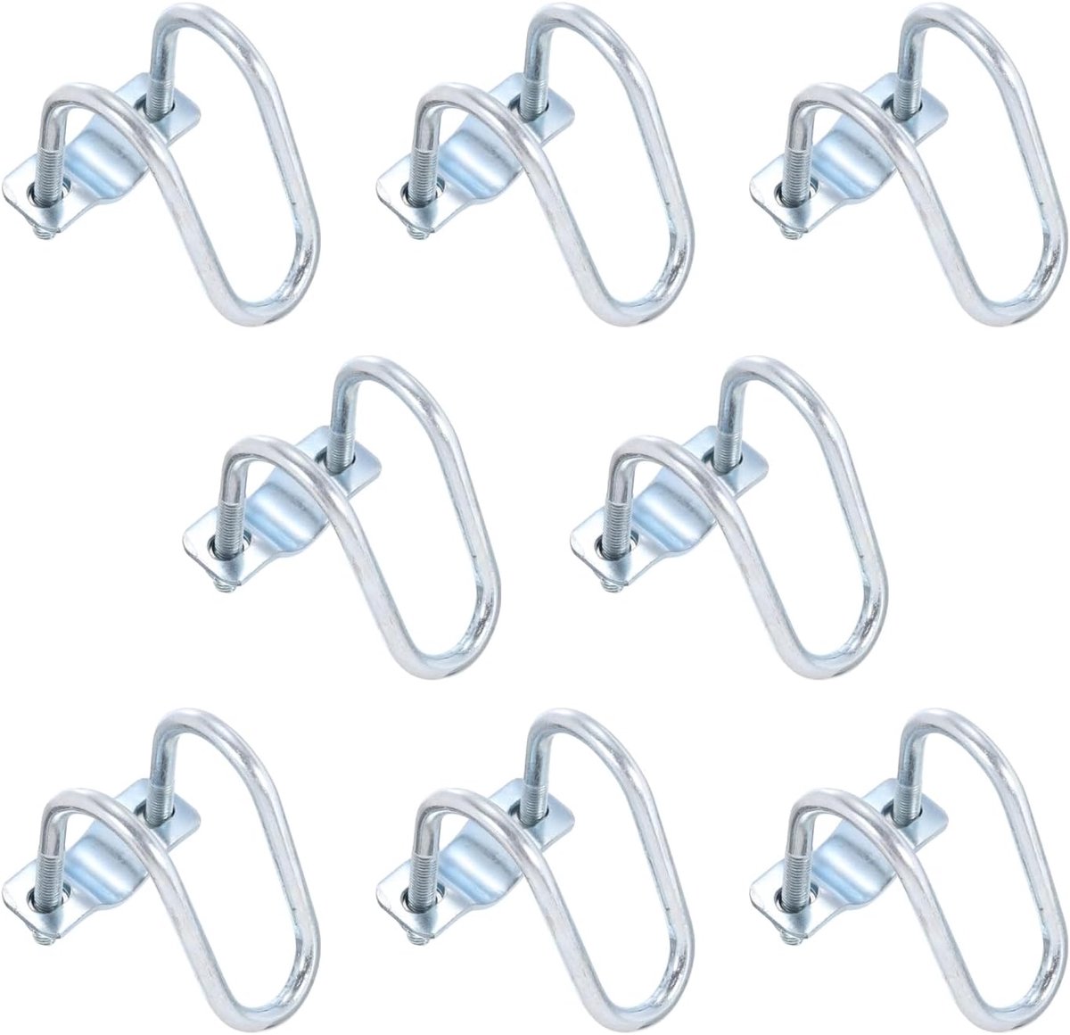 8 stuks kruisstekker, verticale buisklem, geschikt voor 25 mm tot 32 mm, kruisgesp, staal, kruis, buisklem voor Grünhaus luifels, stangen
