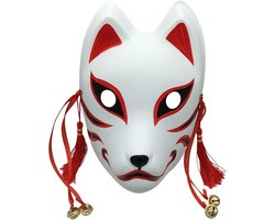 Fox Cosplay Masker voor gemaskerd bal, feest, Halloween, Japanse Kitsune Kabuki-maskers
