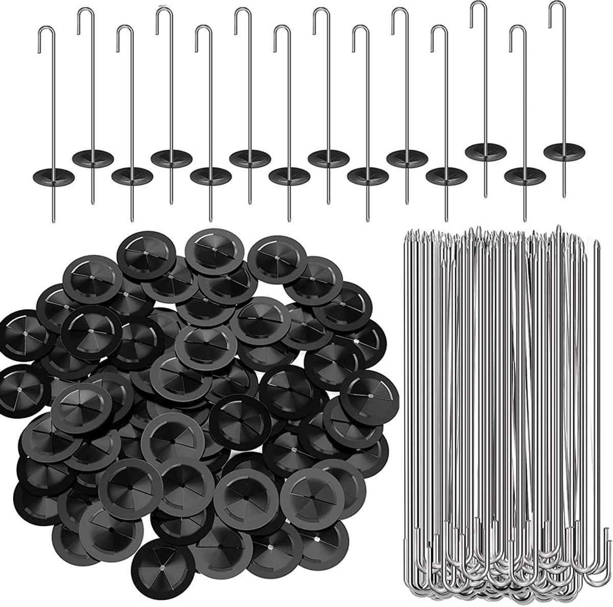 Guard Clips, roestvrij stalen bevestigingsclips Kit voor zonnepaneel vogel draad duif hek (100 pakken)