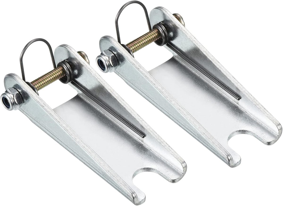 64 mm 2 stuks haken veiligheidssluiting metalen hanger koppeling ontvanger vervanging voor Clevis haak systeem zilver