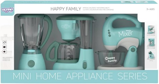 Woopie 3-in-1 kinderhuishoudapparatenset: Mixer Blender Keukenrobot - UNI — afbeelding 2