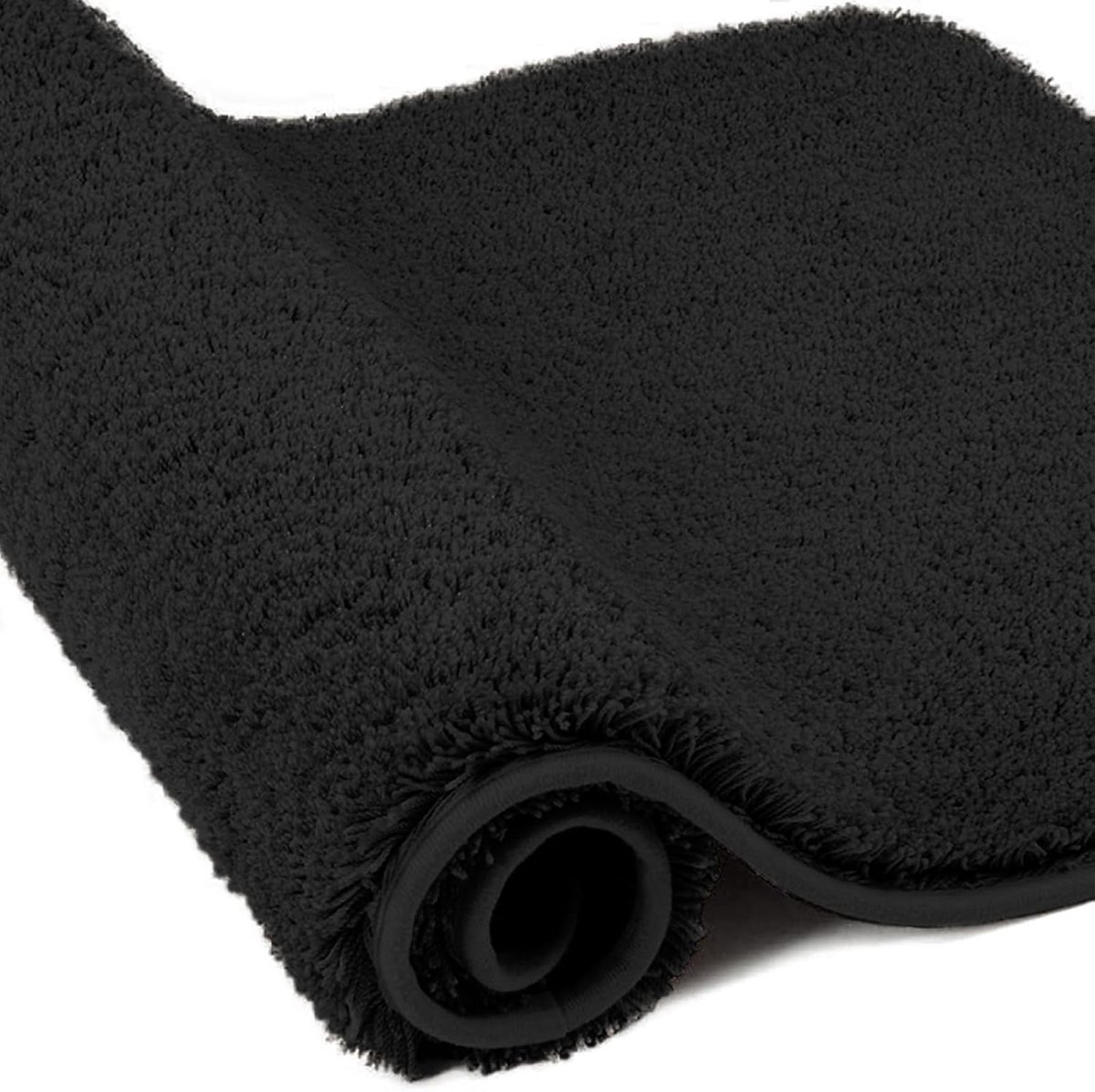Badmat 60 x 120 cm - Superdikke Microfiber - Zwart - Ultra absorberend voor badkamer - SnelShoppen