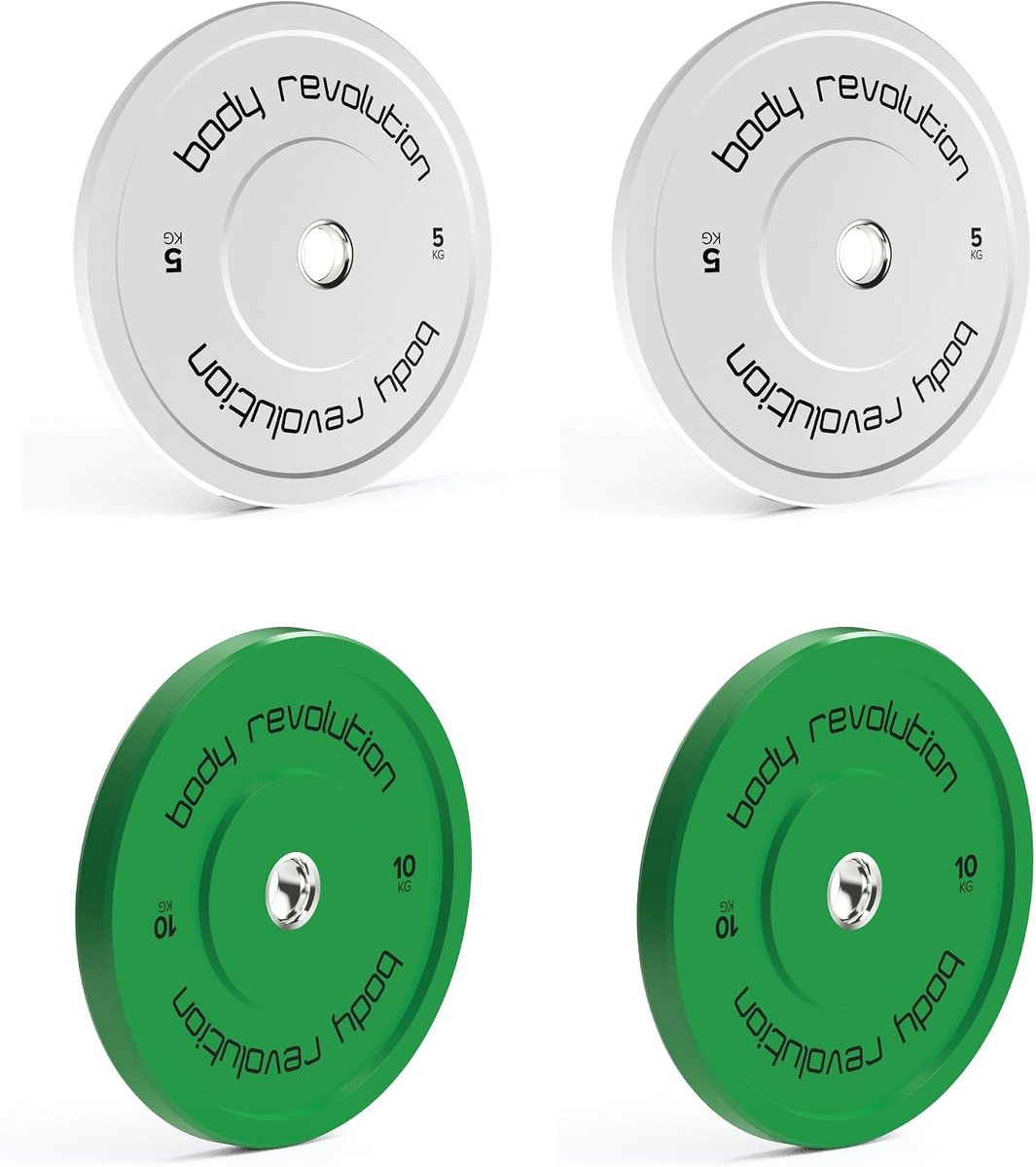 Olympische gewichtschijven 5cm - rubber bumper platen - slim design - ideaal voor krachttraining - SnelShoppen