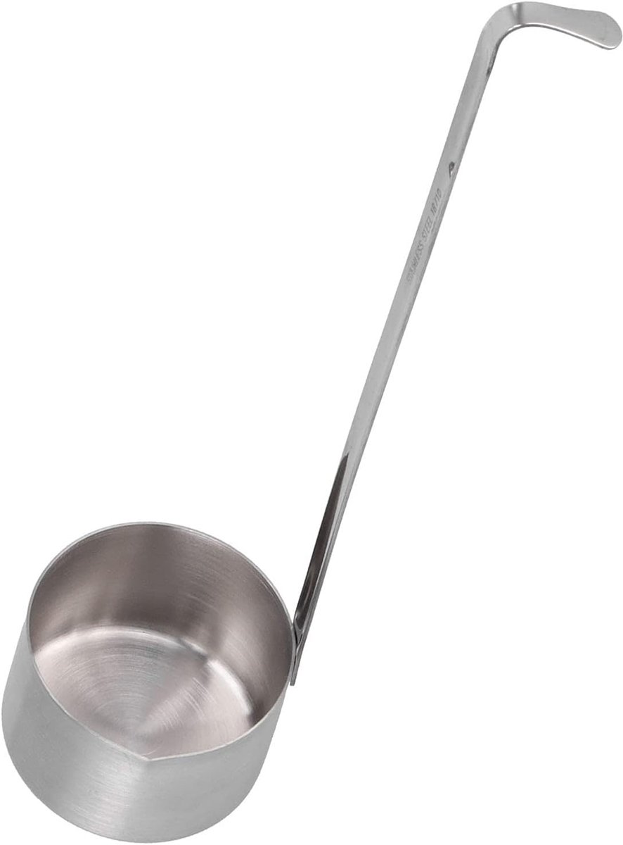 Maatlepel - RVS Pollepel en Dipper voor Bier en Wijn - Geschikt Voor Familie, Bar, Wijnmakerij, Restaurant (250ML)