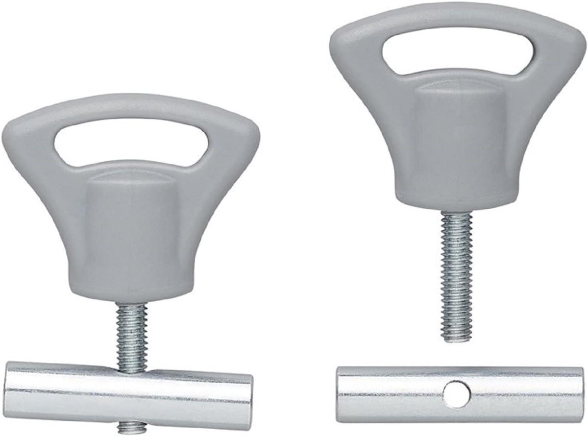 Eindstopper plastic knop voor biesrail 8-10 mm set van 2 stuks | Bieseindkap met schroefsluiting, geschikt voor luifels, carport-zeil, caravans en boot