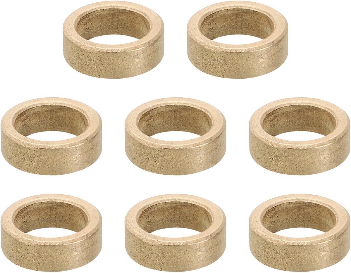 M10 Messing afstandhouders, 8 stuks metalen afstandhouder messing 10 mm ID x 14 mm OD x 5 mm L messing afstandhouders schroef afstandhouder voor 3/8 inch of M10 schroef
