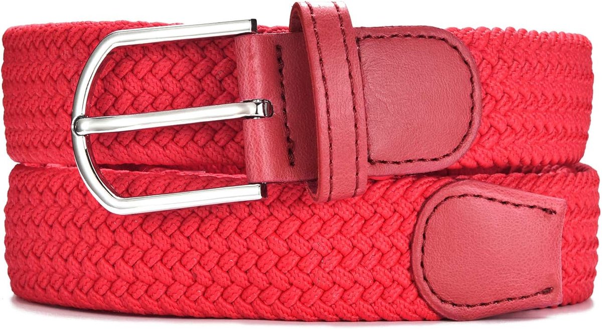 stoffen riem - rekbare stretch riem voor mannen & vrouwen 3,2 cm breed elastiek 90-120 cm lang