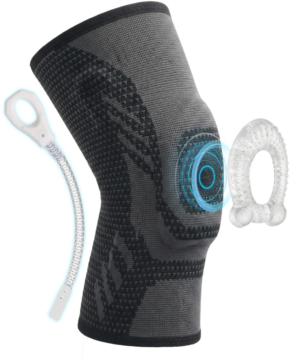 Kniebrace voor Mannen en Vrouwen met Patella Gelpads en Zijstabilisatoren, Hardlopen Compressie-Kniesteun Compressie Bandage voor Artritis ACL Meniscusscheur Kniepijn Gewrichtspijn Sport