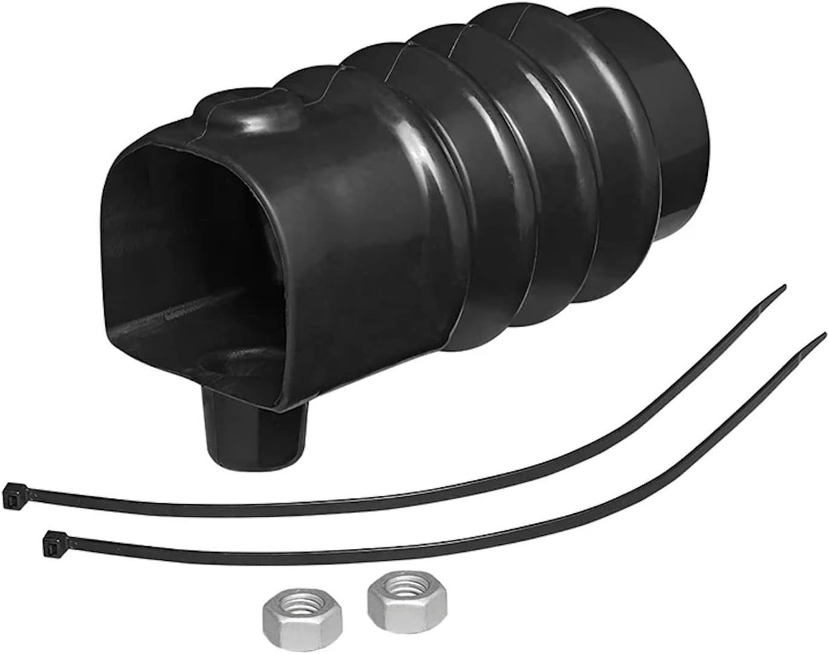 Balg oveninrichting geschikt voor Williams KFG35, lengte 180 mm | Beschermende balg van robuust rubber - incl. 2 kabelbinders en 2 moeren, voor veilige montage