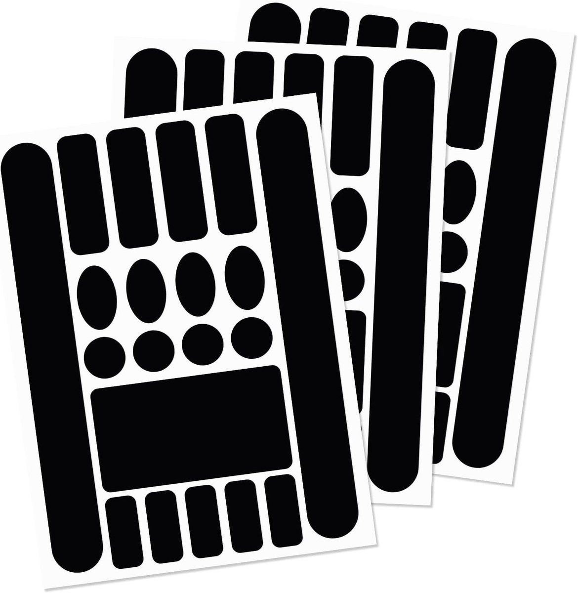 3 Vellen Fietsframe Beschermingstape Sticker, Fietsachtervorkbeschermer Zelfklevende Fietskettingbeschermer Beschermer Film Hoes voor Mountainbikeketting