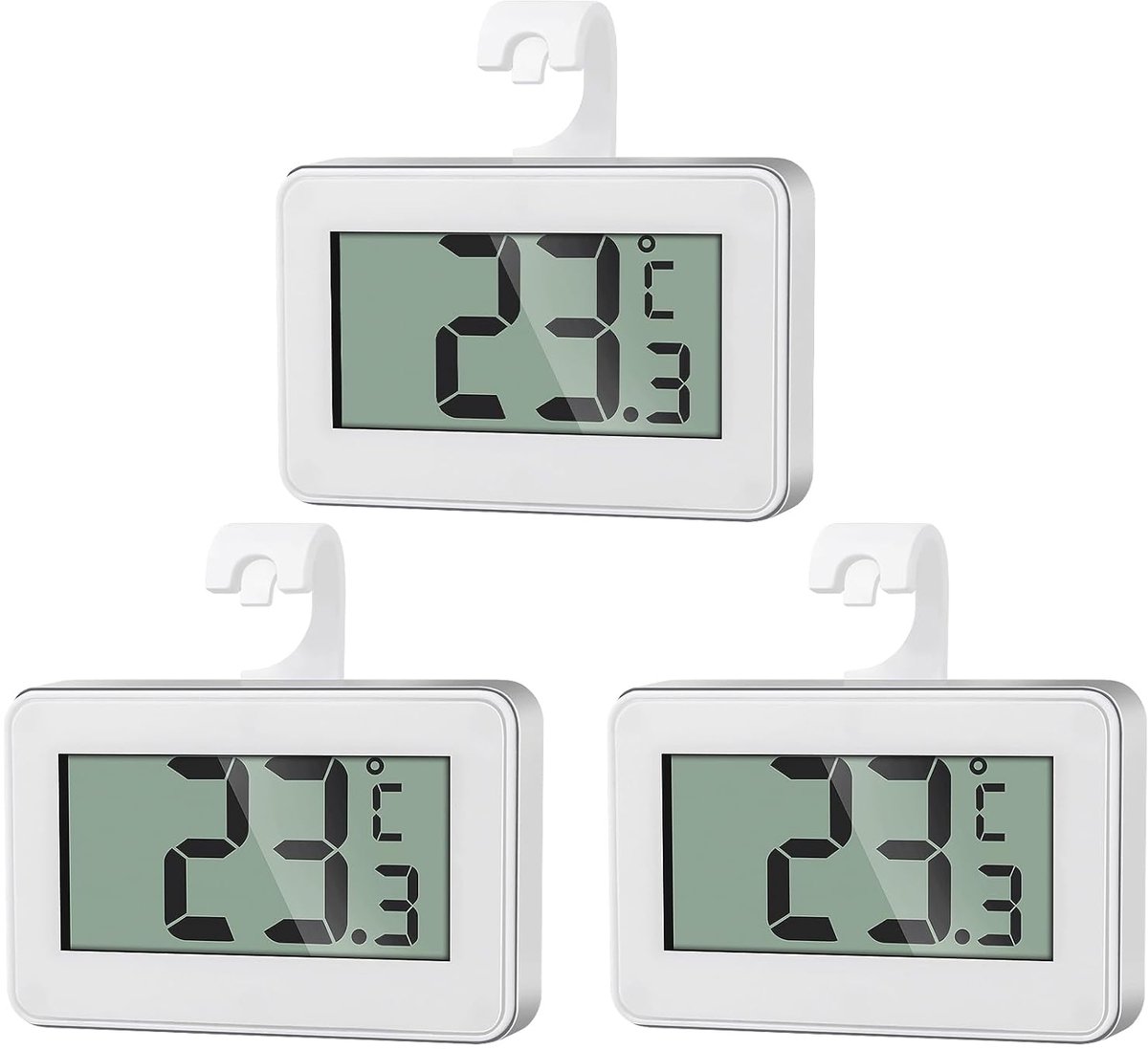 3 digitale koelkastthermometer, aquariumthermometer, mini-koelkastthermometer, vriesthermometer