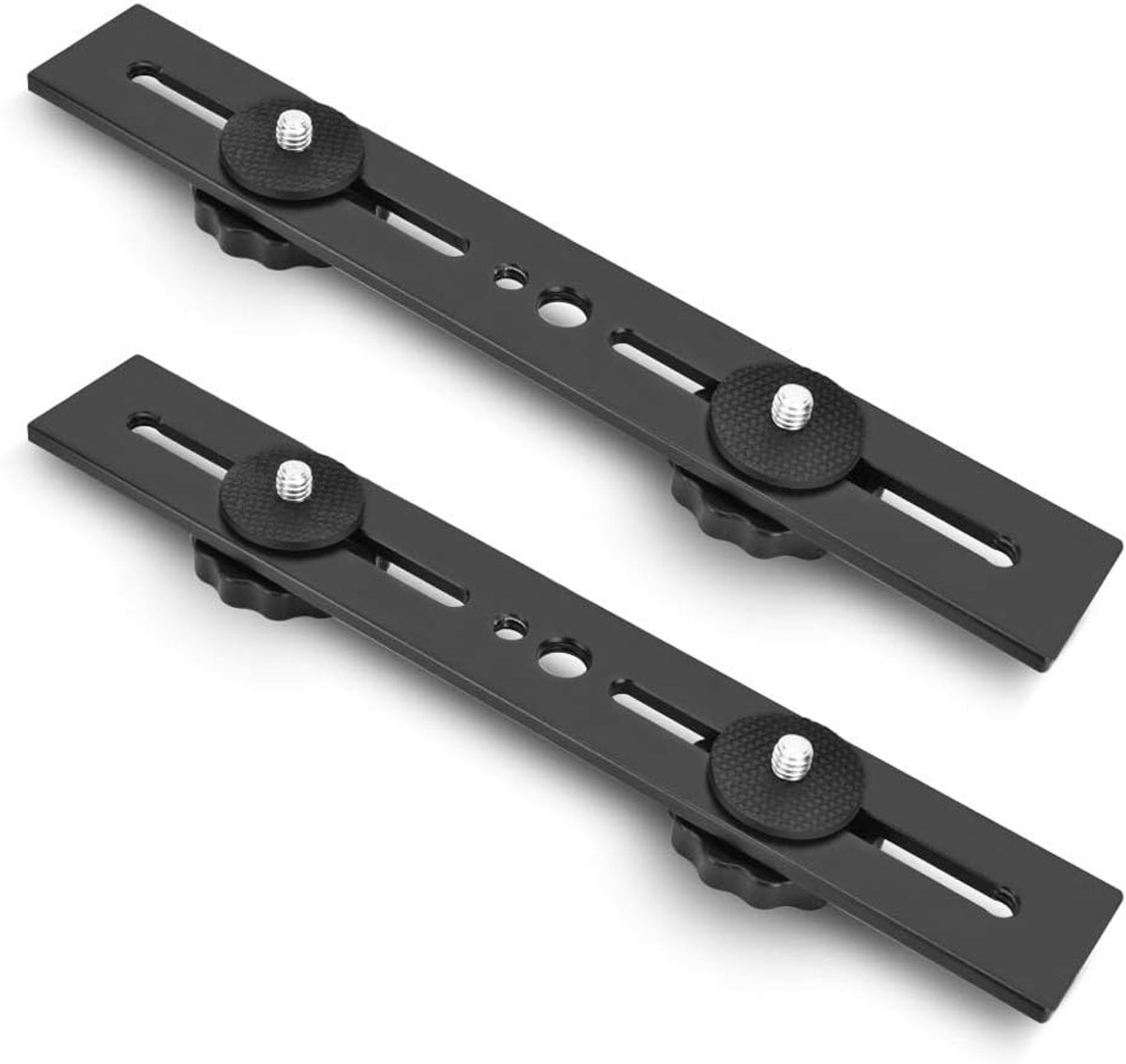 Dual DSLR Flash Bracket - 2 Stuks Flitshouder 20,5 cm Met 1/4 Inch Schroef Voor Camera Studio Licht Video Light Stand