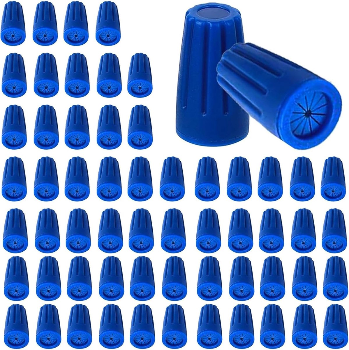 60 Stuks Waterdichte Draadverbinders voor Buitengebruik Middelmatig Formaat, Draaimoffen met Afdichtingsgel 22AWG-12AWG, voor Tuinverlichting, Bouw en Vochtige Locaties