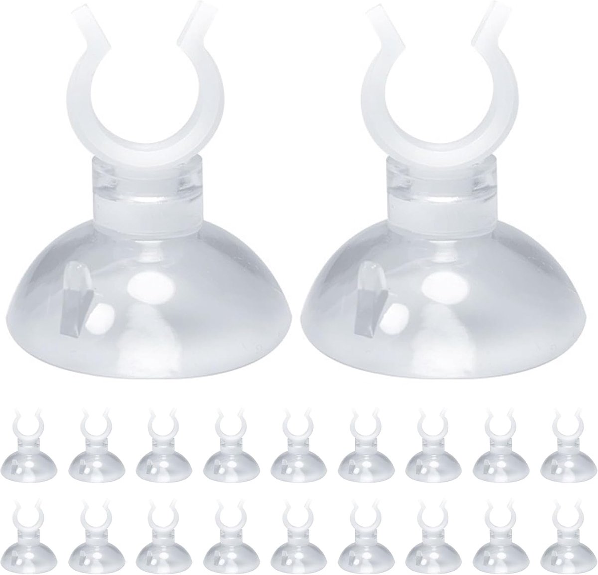 20 transparante zuignappen 3 cm voor aquarium, houder voor verwarming/filter met sterke zuigkracht, verlichtingsaccessoires voor buizen en thermometers