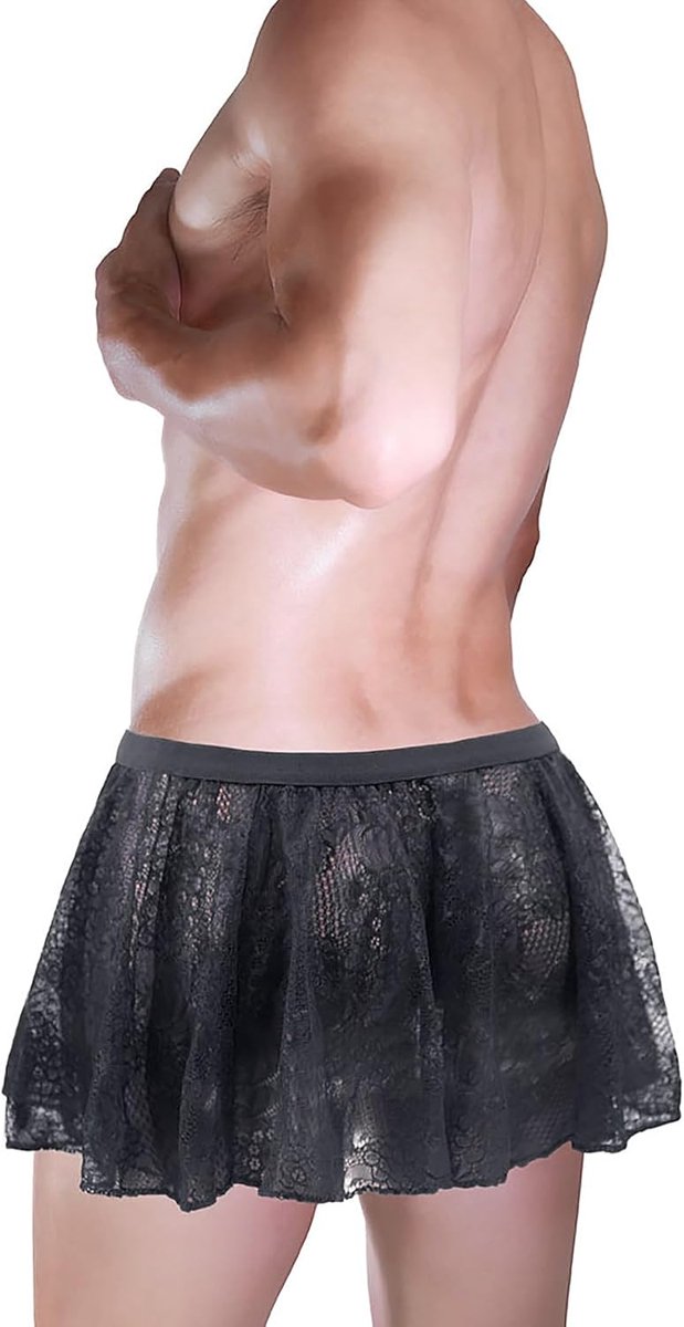 Sexy Sissy slipje voor heren, kanten slip, minirok, erotische onderbroek, crossdresser, tanga, ondergoed voor nachtclub, cosplay en erotische lingerie, prikkelend ondergoed voor mannen — afbeelding 2