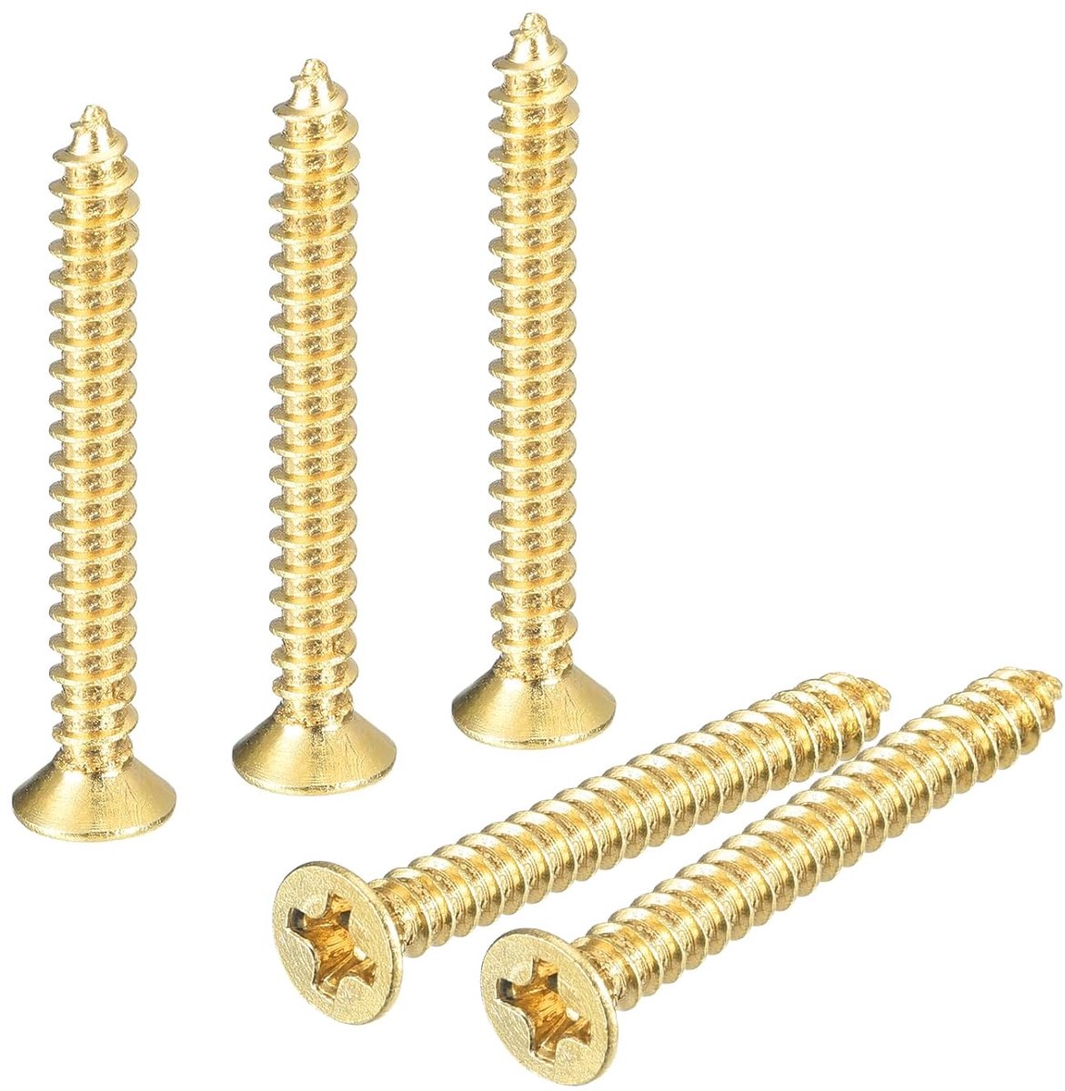 Houtschroeven, M3 x 25 mm Phillips platte kop, zelftappende schroef, houtwerkschroef voor deurscharnieren, houten meubels, huishoudelijke apparaten