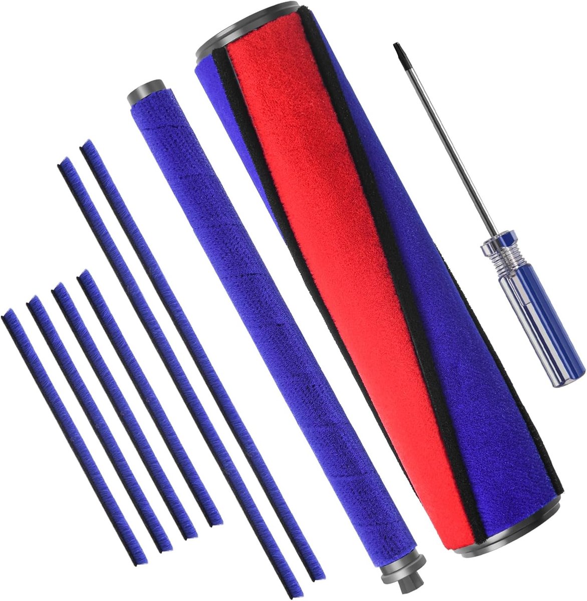 borstel vervangende borstel voor Dyson V6 V7 V8 V10 V11 onderdelen bodemborstelblokjes rol vervangende borstelwals pluche strips voor Dyson stofzuiger accessoires zachte walsborstel vervangend
