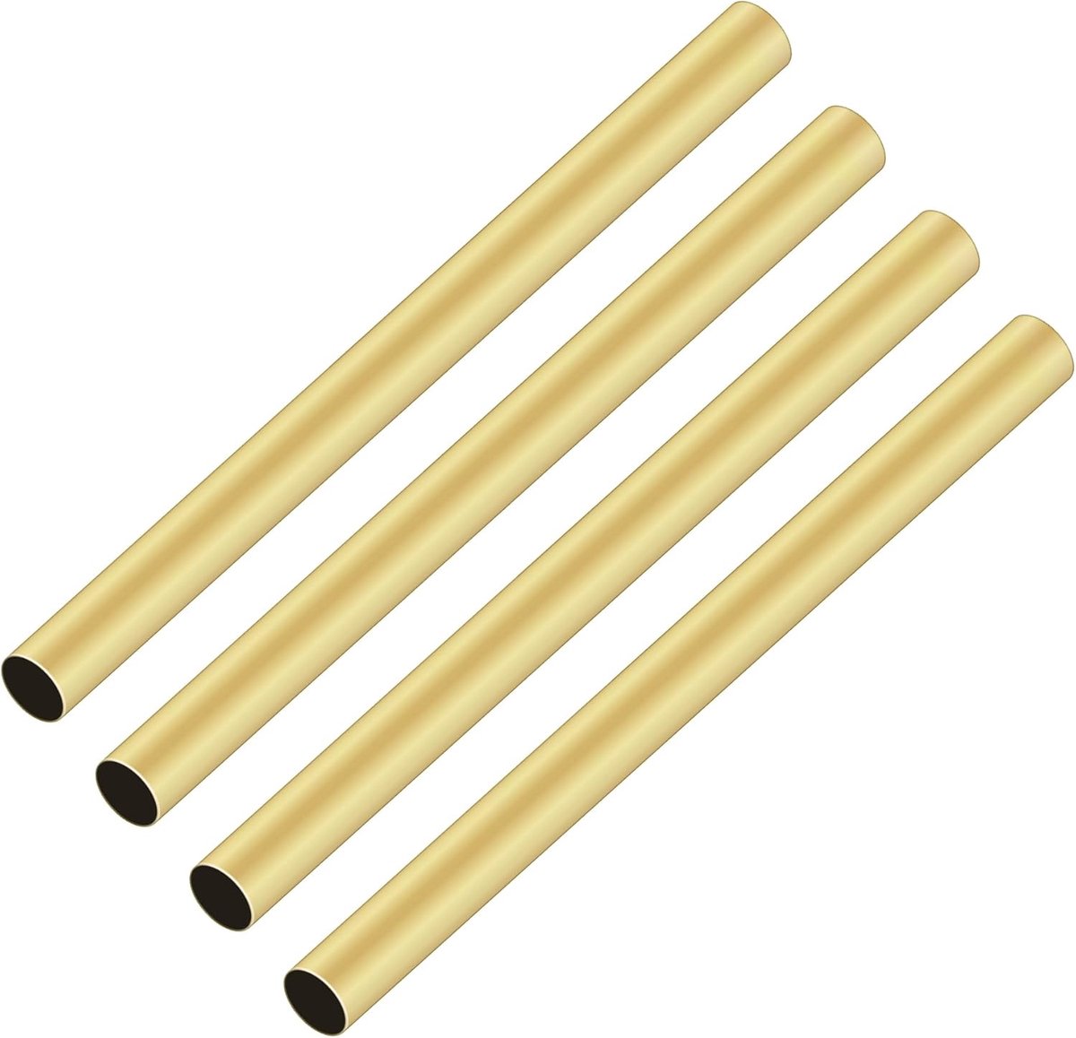 7 mm buitendiameter x 0,2 mm wanddikte, 200 mm lengte, naadloze ronde buisslang voor thuis, ambachten, 4 stuks